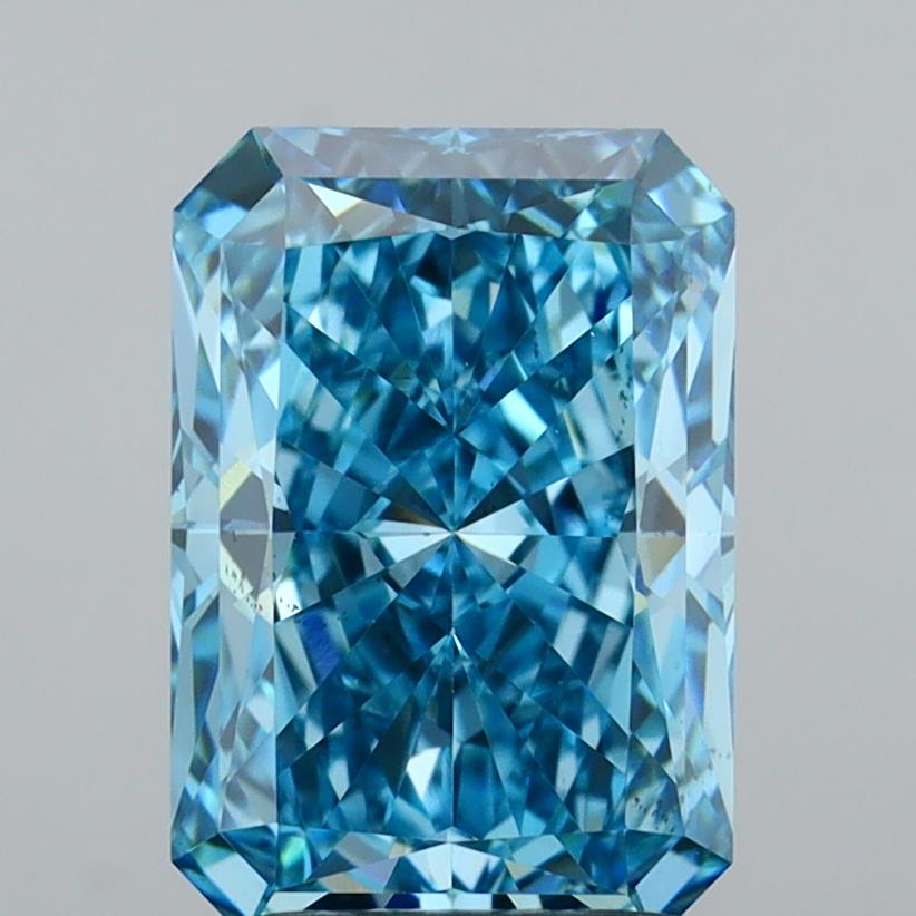 2.10 ct Radiant Lab-Grown Diamond · BLUE VS2 · IGI Certified