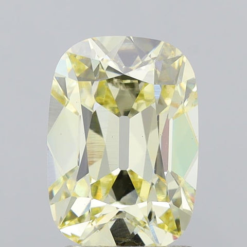 2.57 ct Antique Cushion Cut Lab-Grown Diamond · Yellow VS2 · IGI Certified