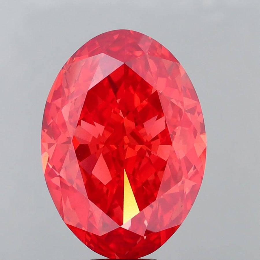 17.34 ct Oval Lab-Grown Diamond · Red VS1 · IGI Certified