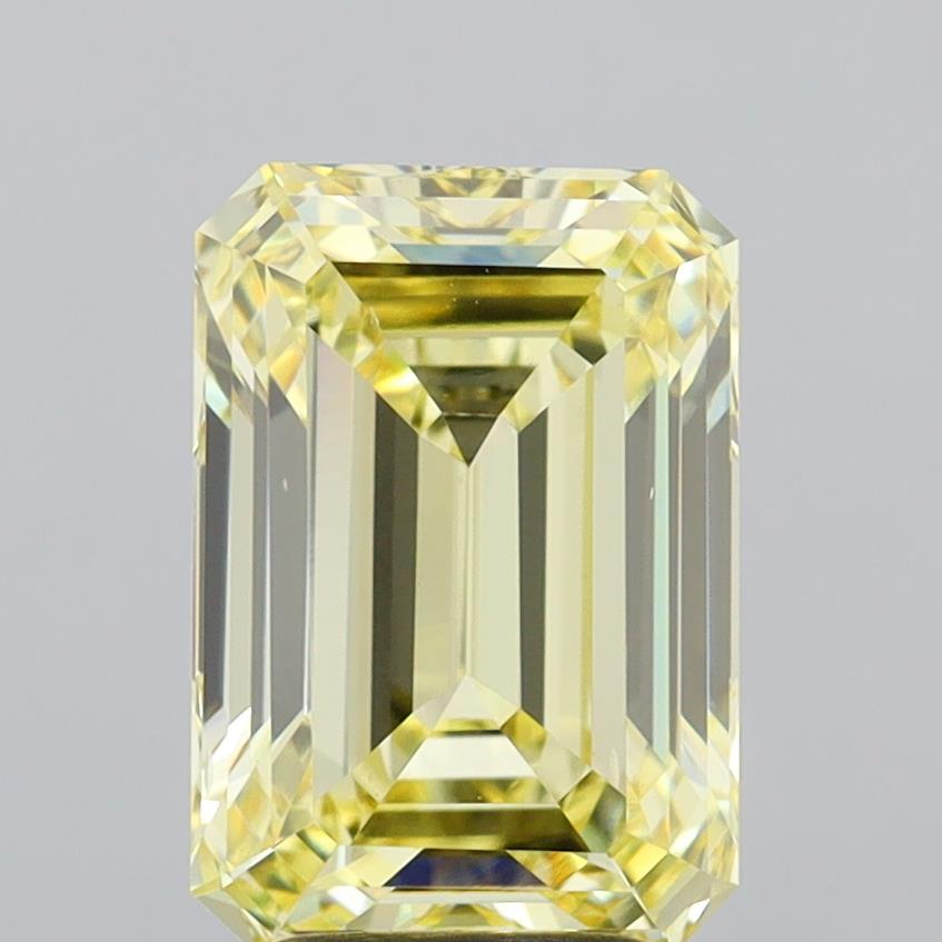 4.01 ct Emerald Lab-Grown Diamond · Yellow VS2 · IGI Certified