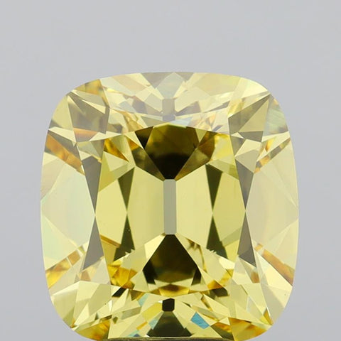 5.10 ct Antique Cushion Cut Lab-Grown Diamond · Yellow VS1 · IGI Certified