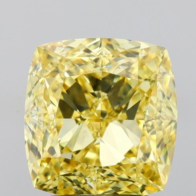 2.54 ct Cushion Lab-Grown Diamond · Y VS1 · IGI Certified