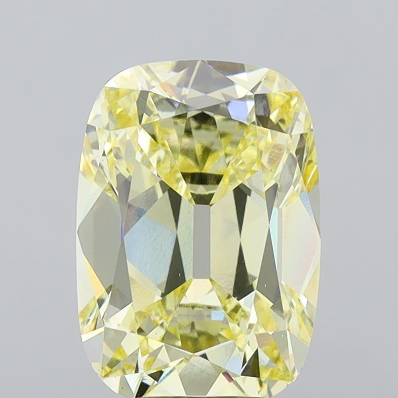 5.01 ct Antique Cushion Cut Lab-Grown Diamond · Yellow VS1 · IGI Certified