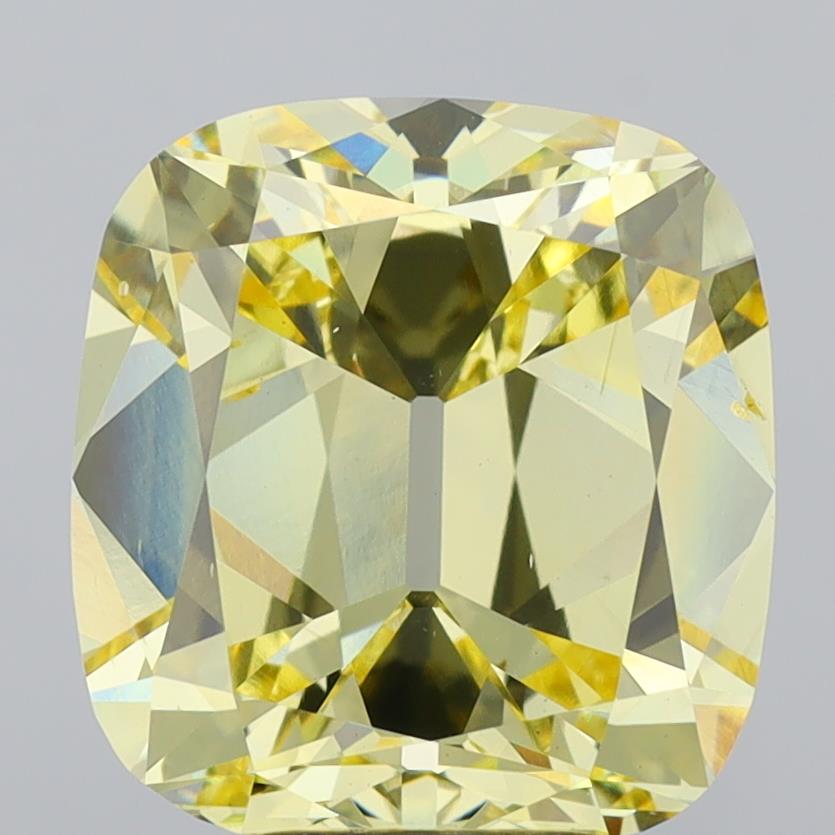 5.07 ct Antique Cushion Cut Lab-Grown Diamond · Yellow VS2 · IGI Certified